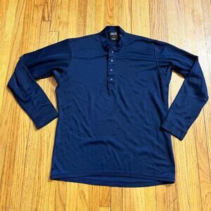 Patagonia Capilene Shirt Womens XS Long Sleeve Snap Button Blue -*